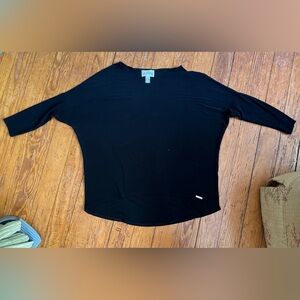 Joseph Ribkoff black 3/4 length top size 10